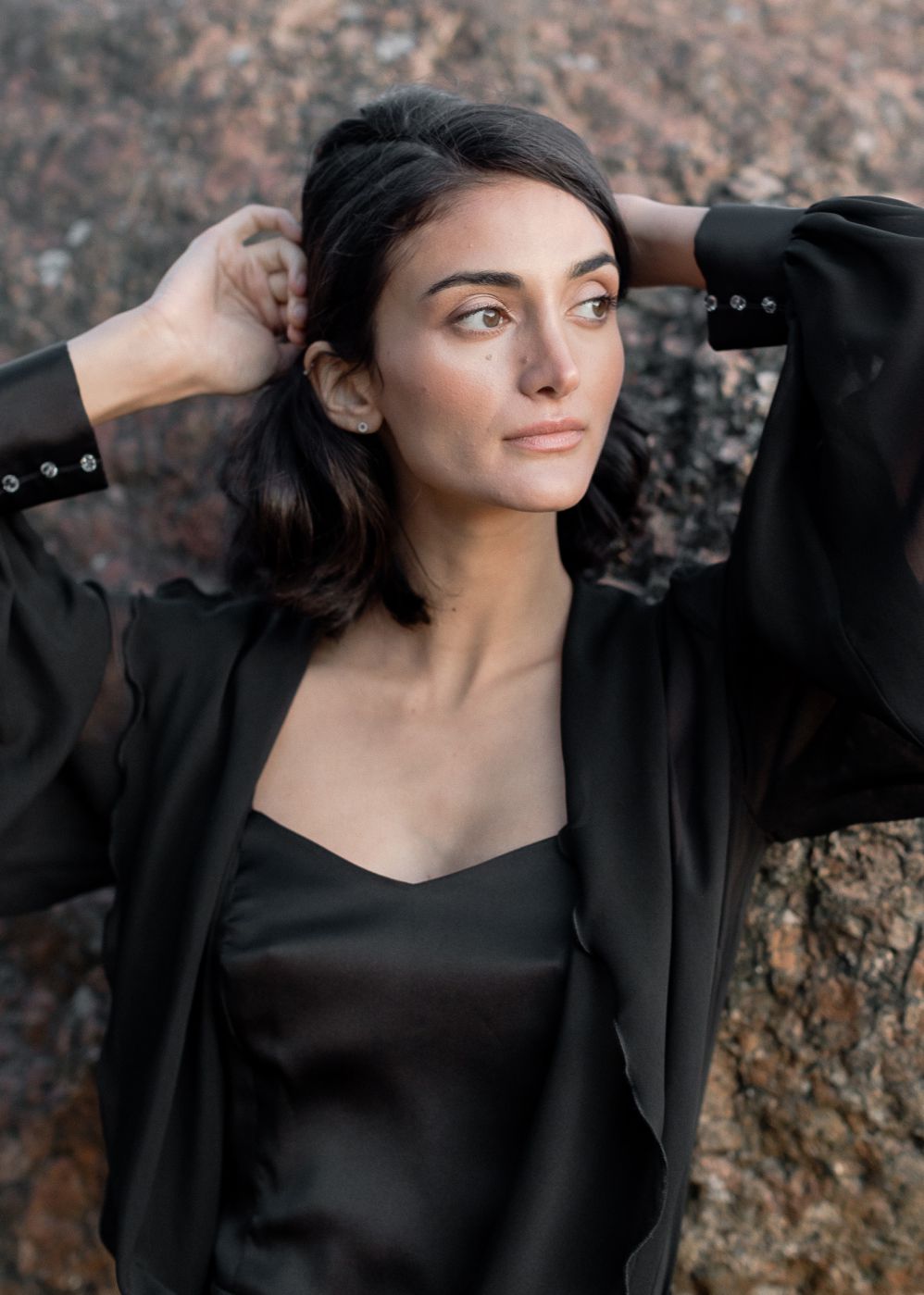 Фото Атласный комплект Milana — халат и сорочка